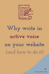 Pin Why Write in Active Voice